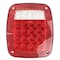 Truck-Lite Signal-Stat, Led, Red/Clear Acrylic Lens, Lh, Combo Box Light, 3 Stud , License Light,  5070 - alternate 4